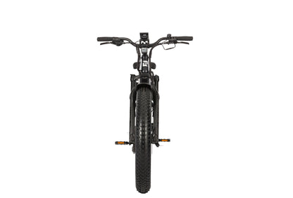 Front view of E11EVEN DEFIANT step-thru fat tire electric bike