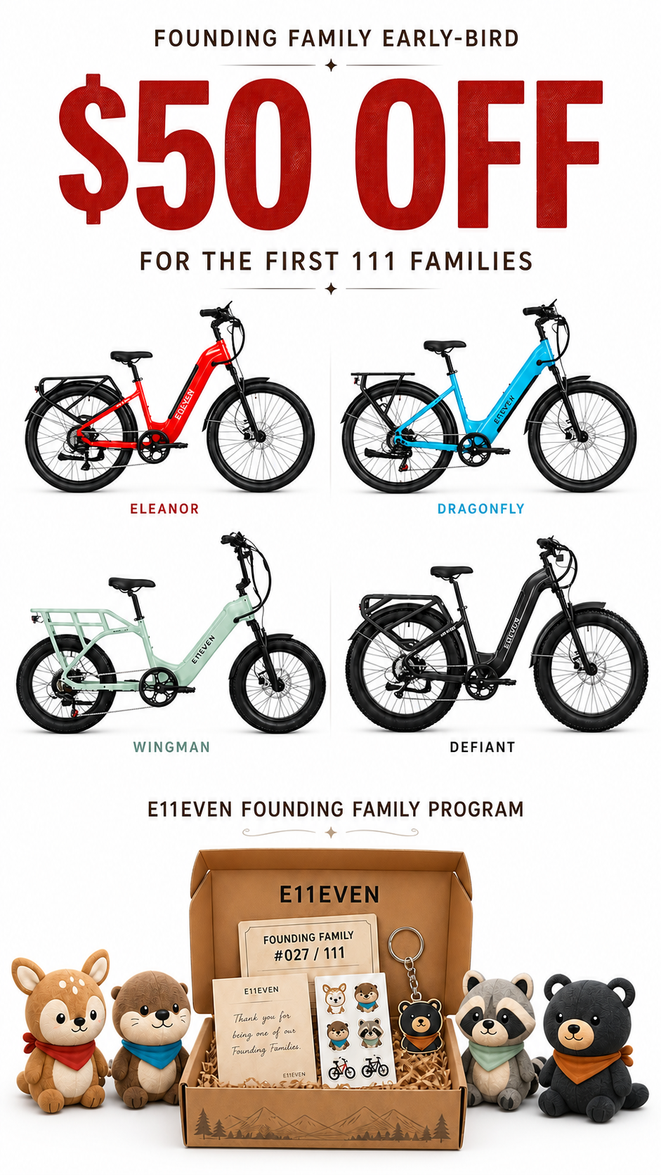 E11EVEN family electric bike lifestyle