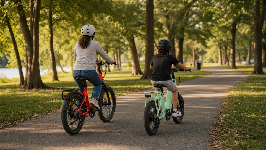 A family enjoying an everyday E11EVEN ride together